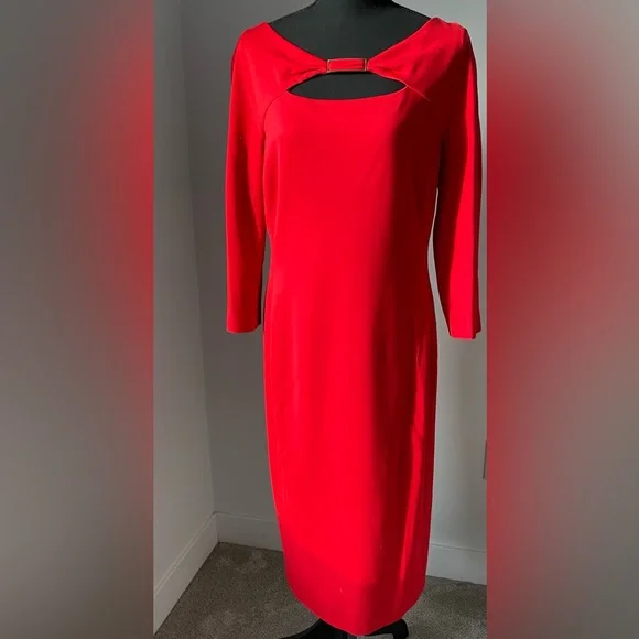 Escada Dress | Color: Red | Size: 10 | Terrenfry's Closet